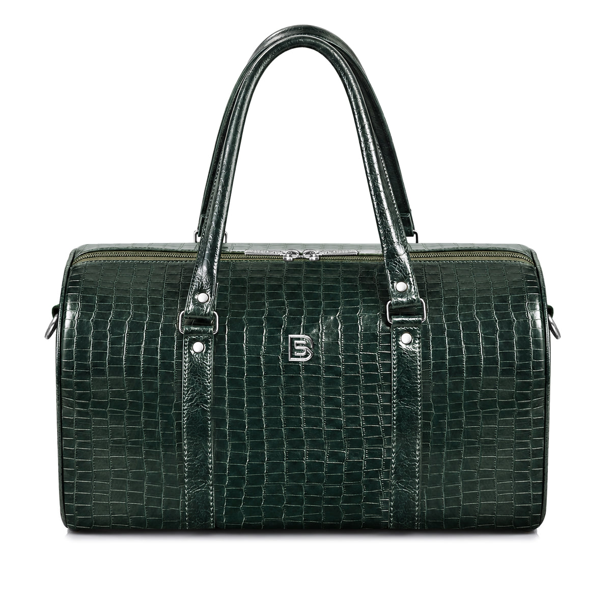 Croco Texture Leather Duffle Bag – Travel in Style