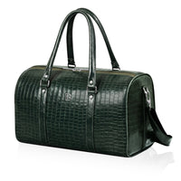 Croco Texture Leather Duffle Bag – Travel in Style