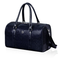 Croco Texture Leather Duffle Bag – Travel in Style