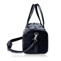 Croco Texture Leather Duffle Bag – Travel in Style
