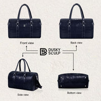 Croco Texture Leather Duffle Bag – Travel in Style