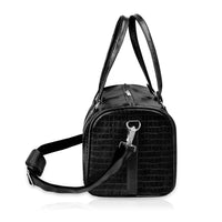 Croco Texture Leather Duffle Bag – Travel in Style