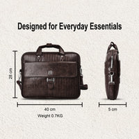 Executive Leather Laptop Bag – Carry More, Look Better