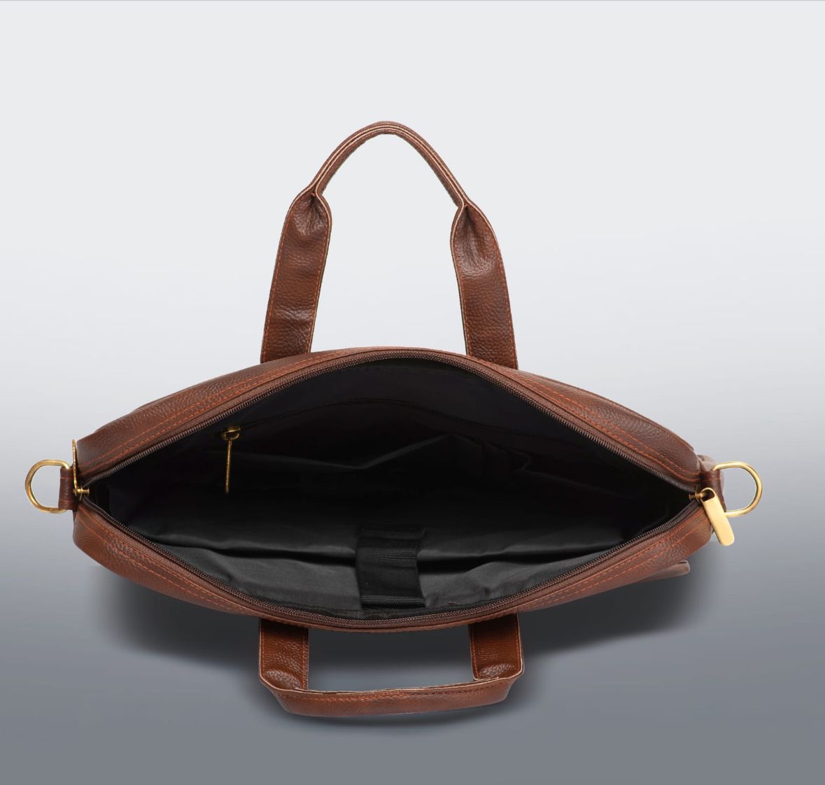 Premium PU Leather Light Brown Messenger Bag