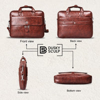 Executive Leather Laptop Bag – Carry More, Look Better